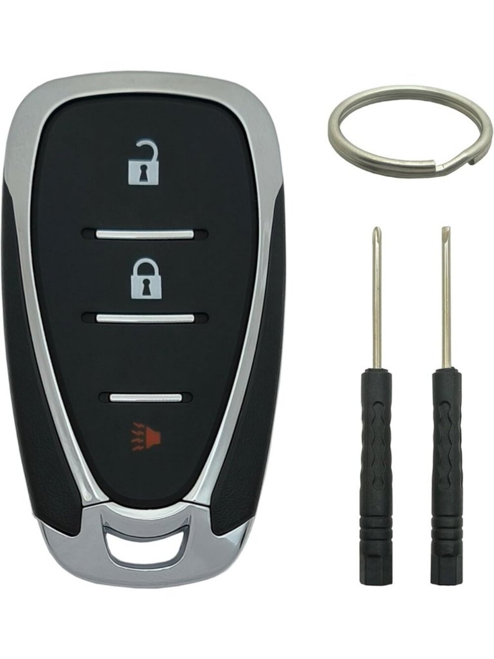 Key Fob Shell Case Replacement for Chevy Equinox, Sonic, Spark - Keyless Entry